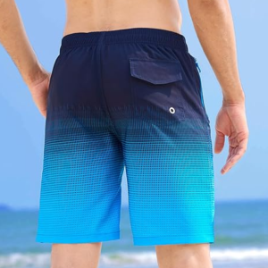 Men's Swim Trunks Casual Beach Shorts with Zipper Pockets Swimming Shorts